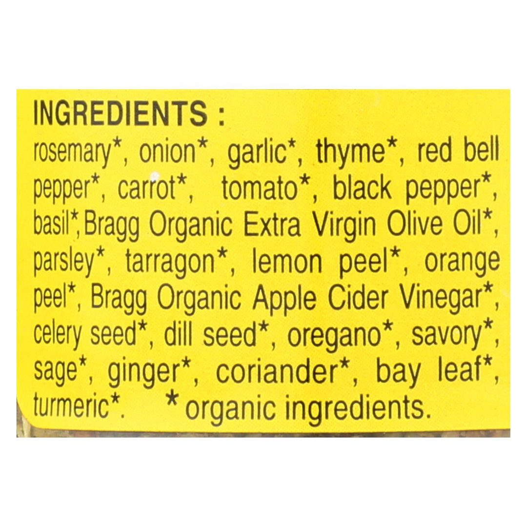 Bragg - Seasoning - Organic - Bragg - Sprinkle - Natural Herbs And Spices - 1.5 Oz - Case Of 12 - Maras Green
