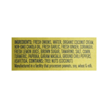 Brooklyn Delhi - Golden Coconut Curry Simmer Sauce - Case Of 6 - 12 Oz - Maras Green