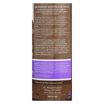 Dr. Woods Shea Vision Pure Black Soap With Organic Shea Butter - 16 Fl Oz - Maras Green