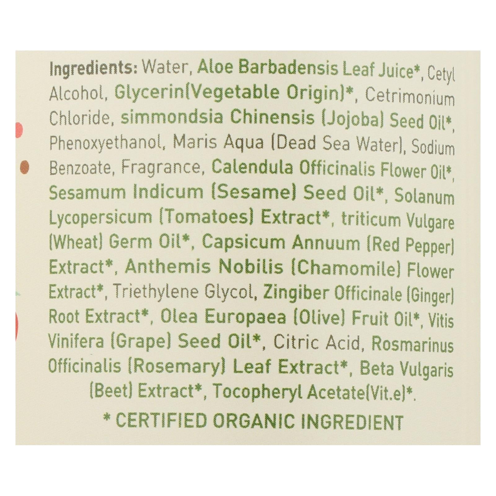 Ecolove Conditioner - Red Vegetables Conditioner For Normal To Oily Hair - Case Of 1 - 17.6 Fl Oz. - Maras Green