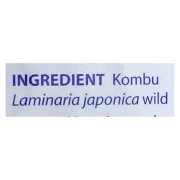 Eden Foods Kombu - Sea Vegetable - Wild Hand Harvested - 2.1 Oz - Case Of 6 - Maras Green