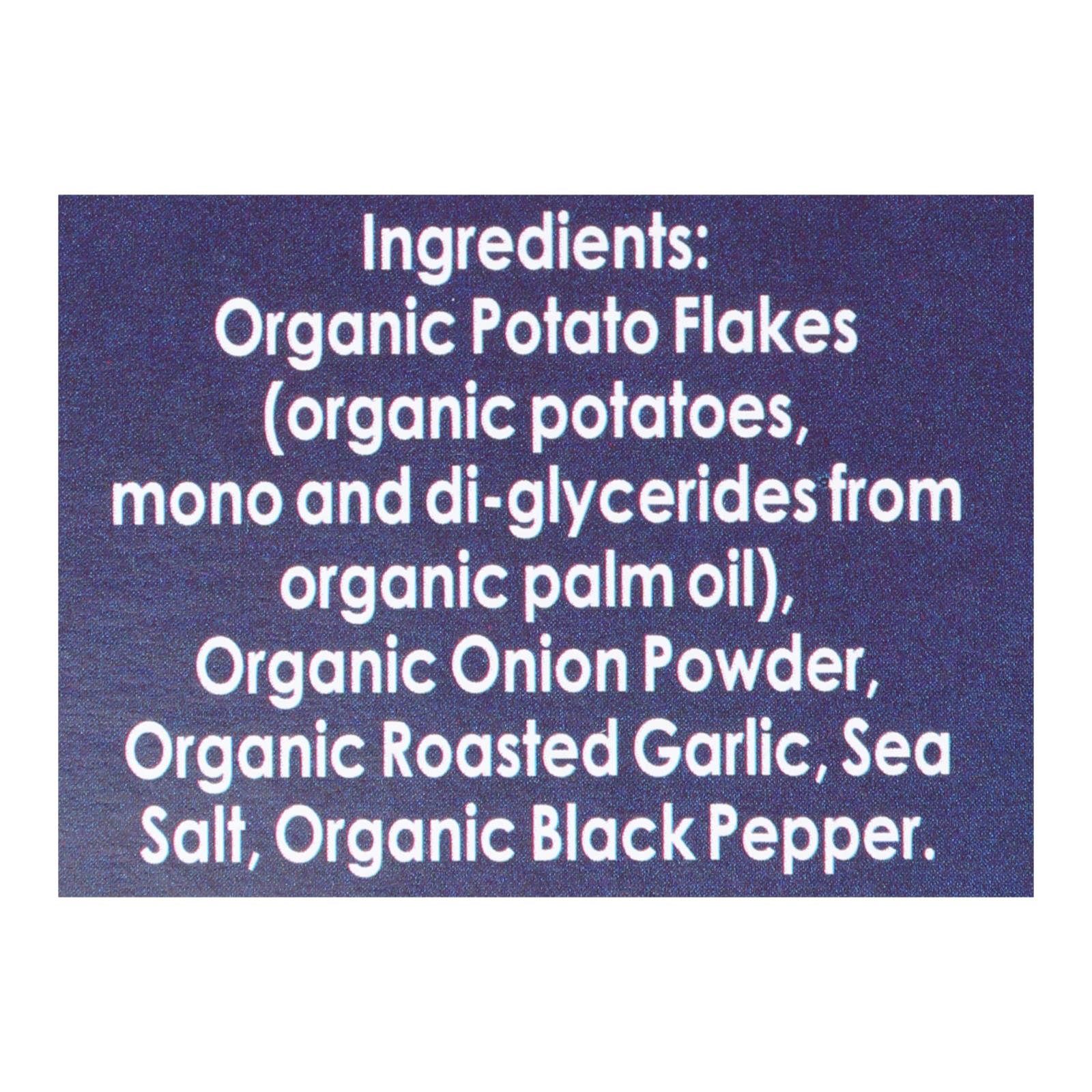 Edward And Sons Organic Mashed Potatoes - Roasted Garlic - Case Of 6 - 3.5 Oz. - Maras Green