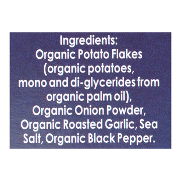 Edward And Sons Organic Mashed Potatoes - Roasted Garlic - Case Of 6 - 3.5 Oz. - Maras Green