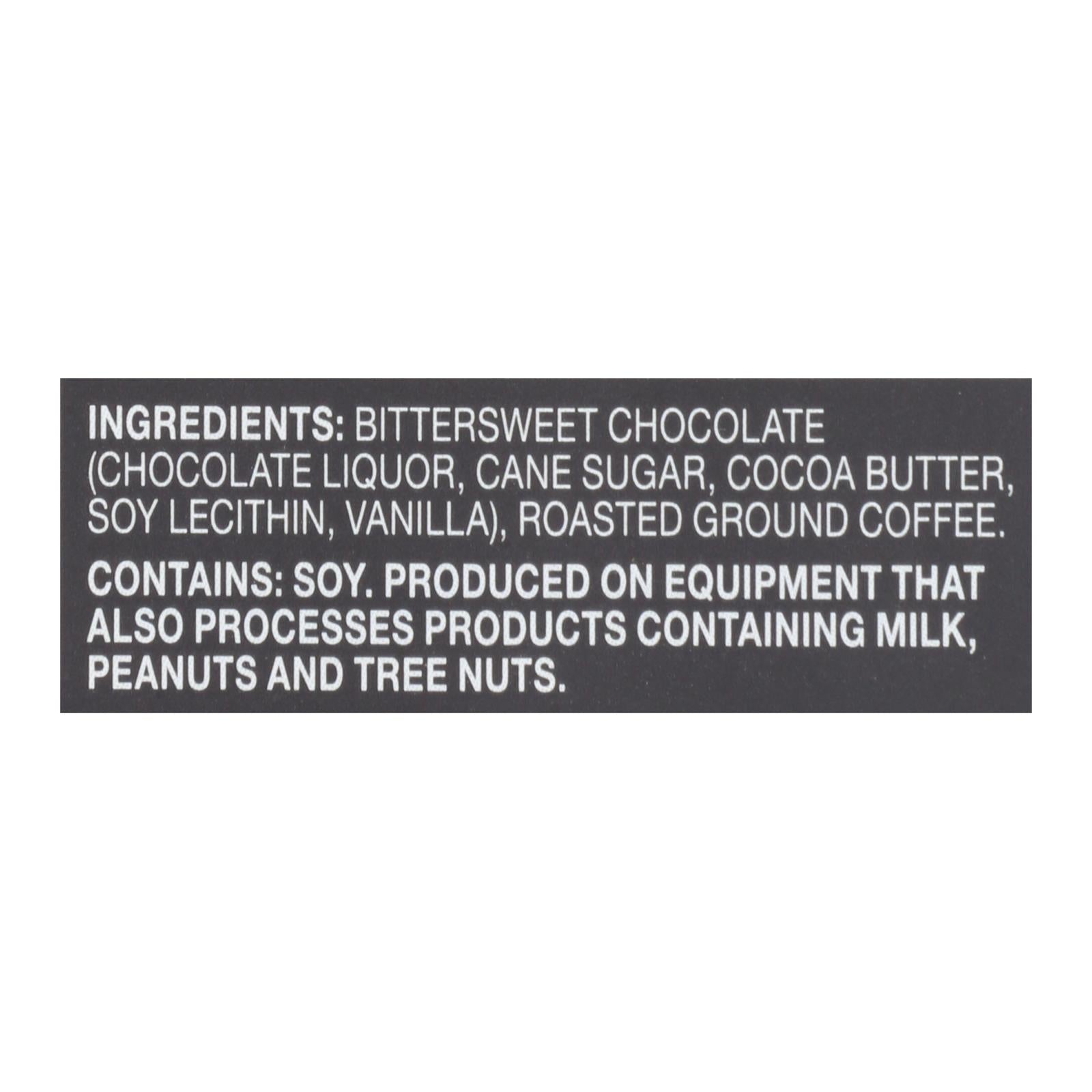 Endangered Species Natural Chocolate Bars - Dark Chocolate - 72 Percent Cocoa - Espresso Beans - 3 Oz Bars - Case Of 12 - Maras Green