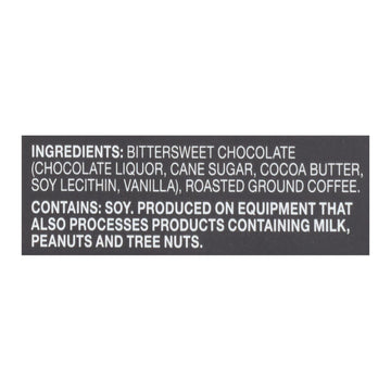 Endangered Species Natural Chocolate Bars - Dark Chocolate - 72 Percent Cocoa - Espresso Beans - 3 Oz Bars - Case Of 12 - Maras Green