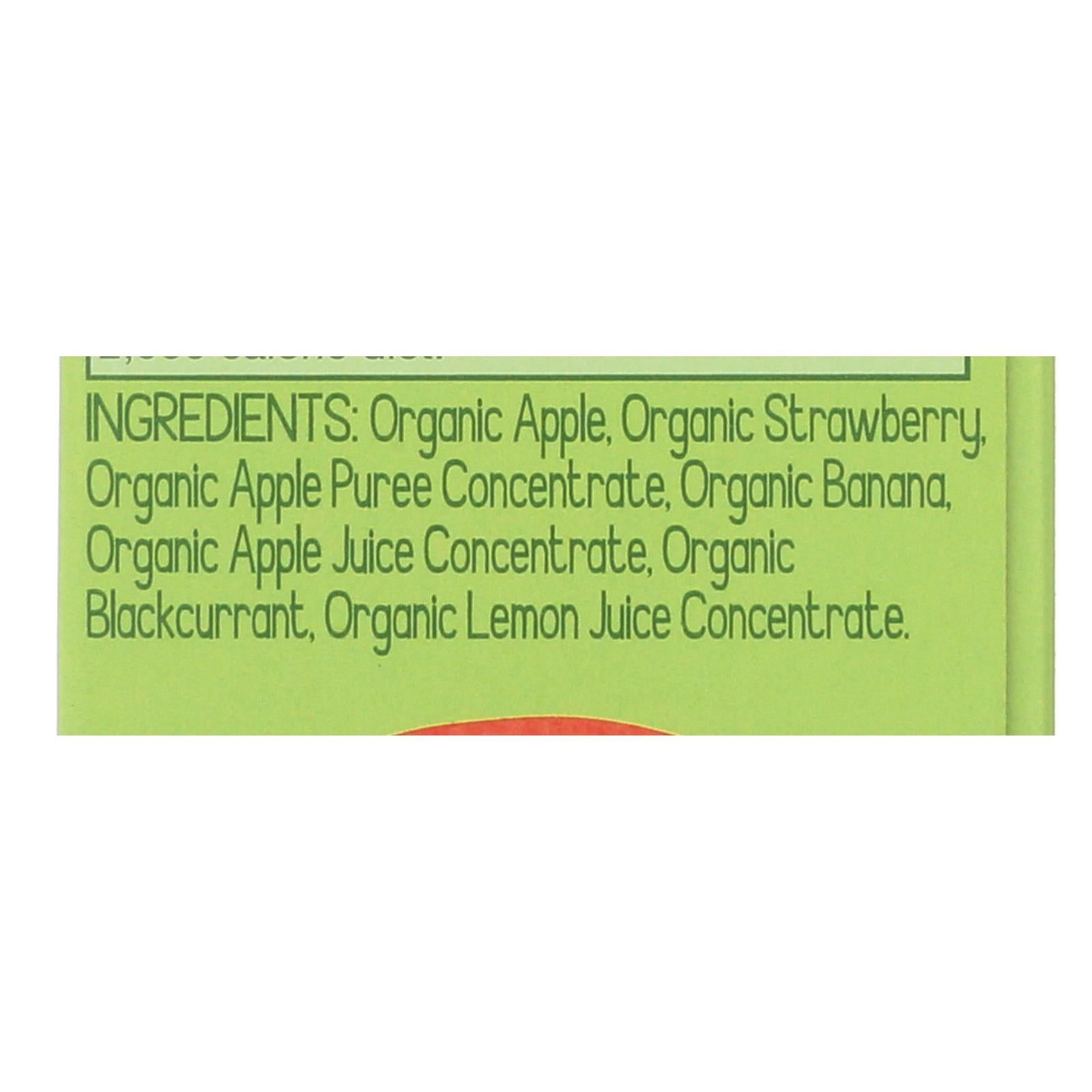Gogo Squeeze Applesauce - Apple Strawberry - Case Of 12 - 3.2 Oz. - Maras Green
