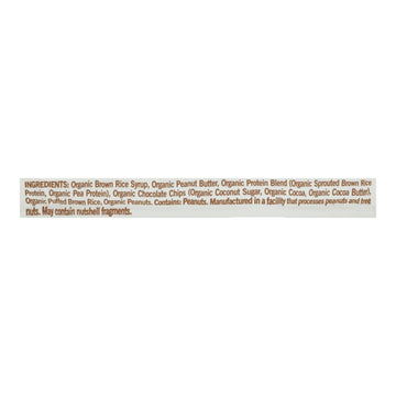 Gomacro Organic Macrobar - Peanut Butter Chocolate Chip - 2.5 Oz Bars - Case Of 12 - Maras Green