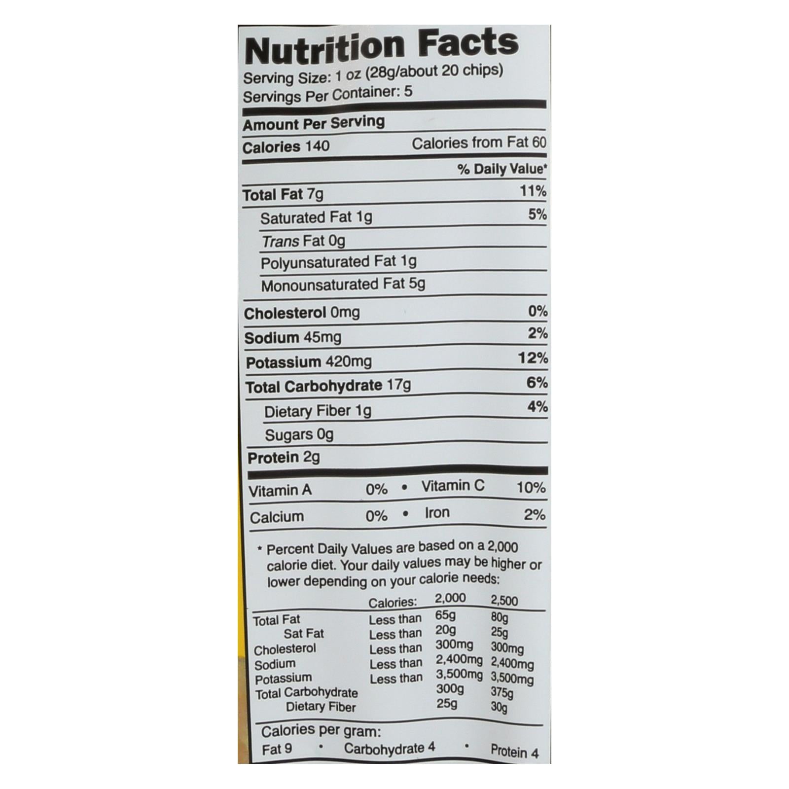 Good Health Kettle Chips - Sea Salt - Case Of 12 - 5 Oz. - Maras Green