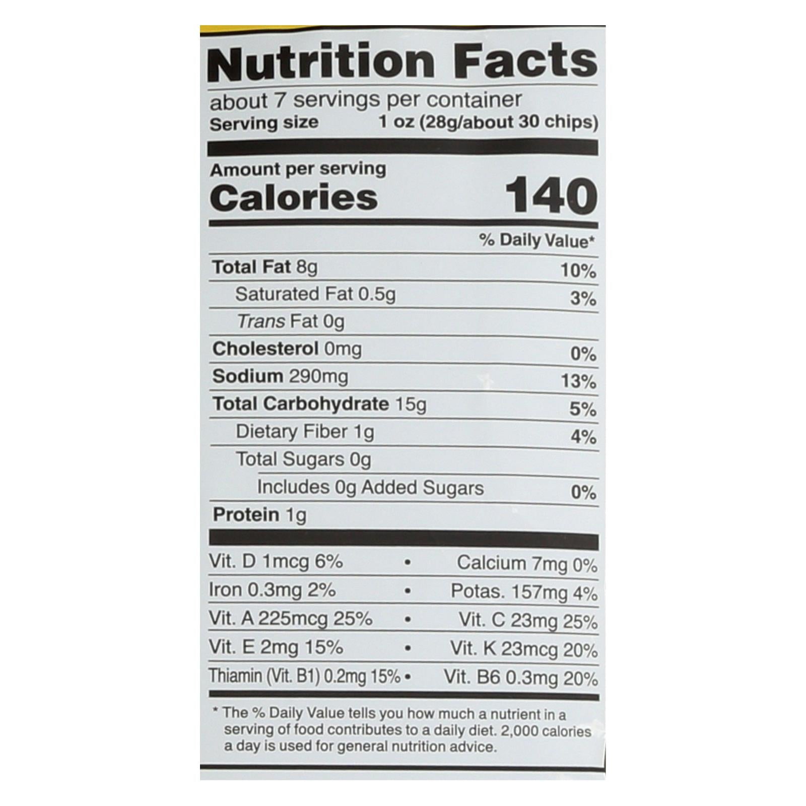 Good Health Sea Salt Veggie Chips - Case Of 10 - 6.25 Oz - Maras Green