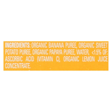 Happy Baby Happy Baby Clearly Crafted - Bananas Sweet Potatoes And Papayas - Case Of 16 - 4 Oz. - Maras Green