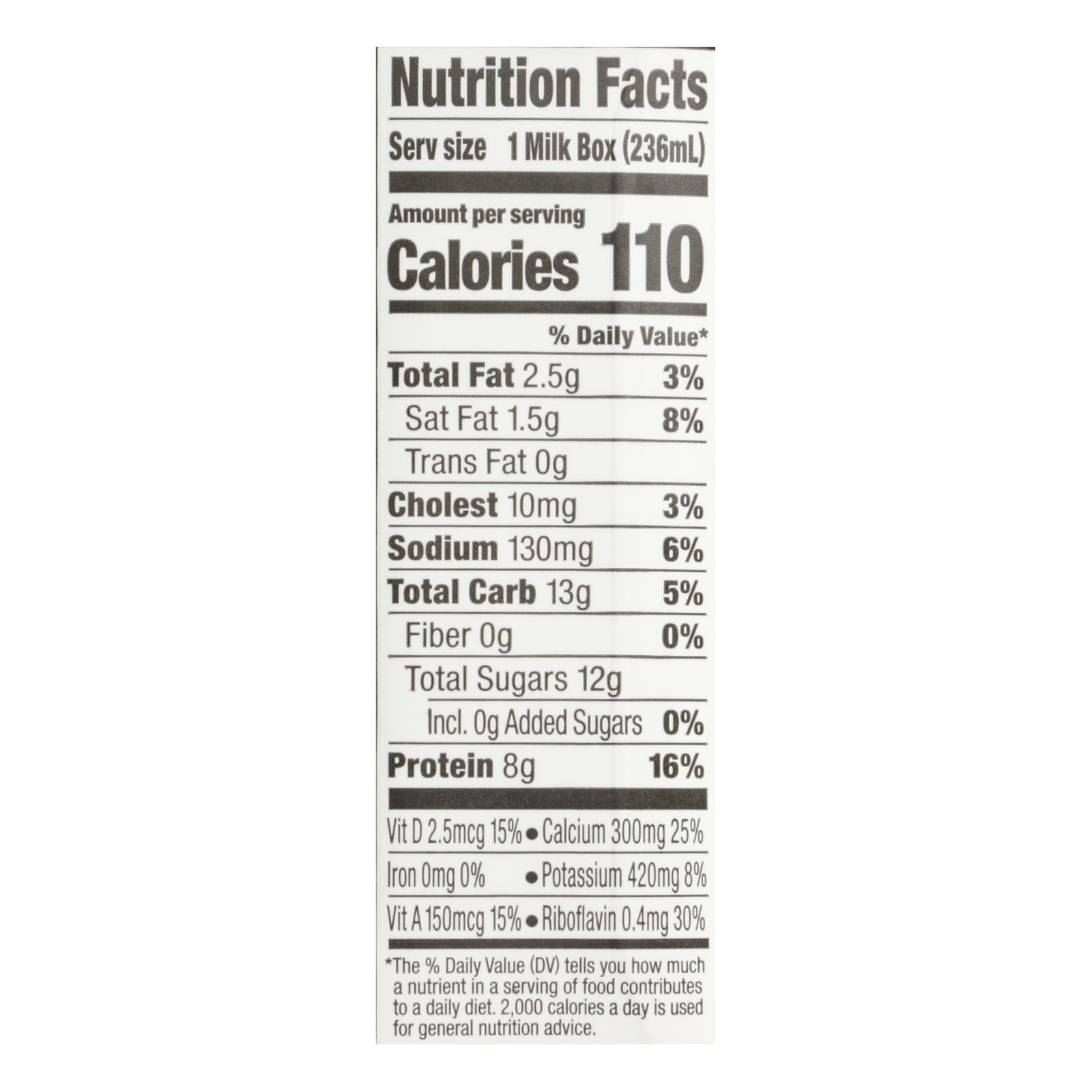 Horizon Organic Dairy Organic Low Fat 1 % Milk - Aseptic - 12/8 Fl Oz - Maras Green