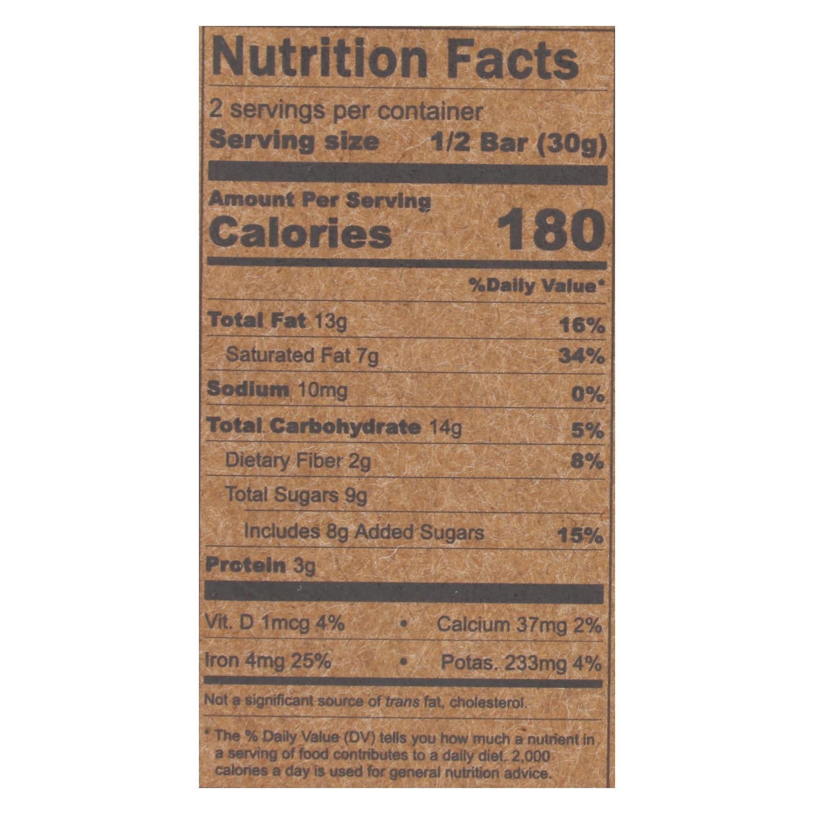 Hu - Dark Chocolate Bar Cashew Butter Orange Vanilla - Case Of 12 - 2.1 Oz - Maras Green