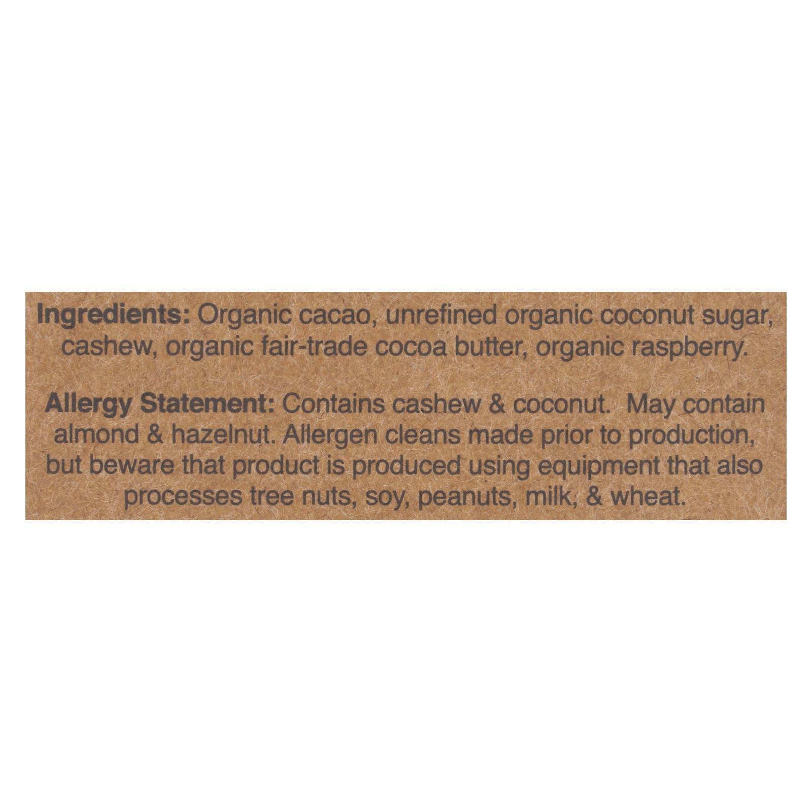 Hu - Dark Chocolate Bar Cashew Butter Ras - Case Of 12 - 2.1 Oz - Maras Green