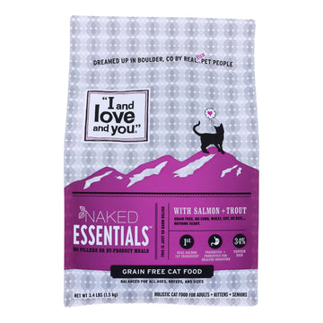 I And Love And You - Cat Kibble Slmn And Trout - Case Of 4 - 3.4 Lb - Maras Green