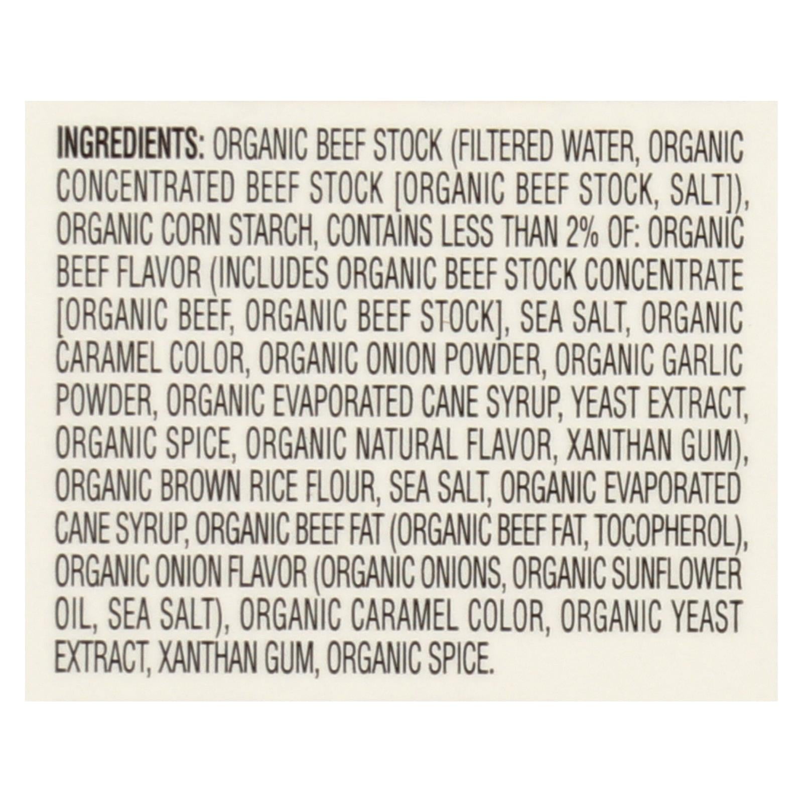 Imagine Foods Organic Gravy - Savory Beef - Case Of 12 - 13.5 Fl Oz - Maras Green