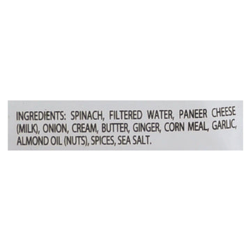 Jyoti Cuisine India Saag Paneer - Case Of 6 - 10 Oz. - Maras Green