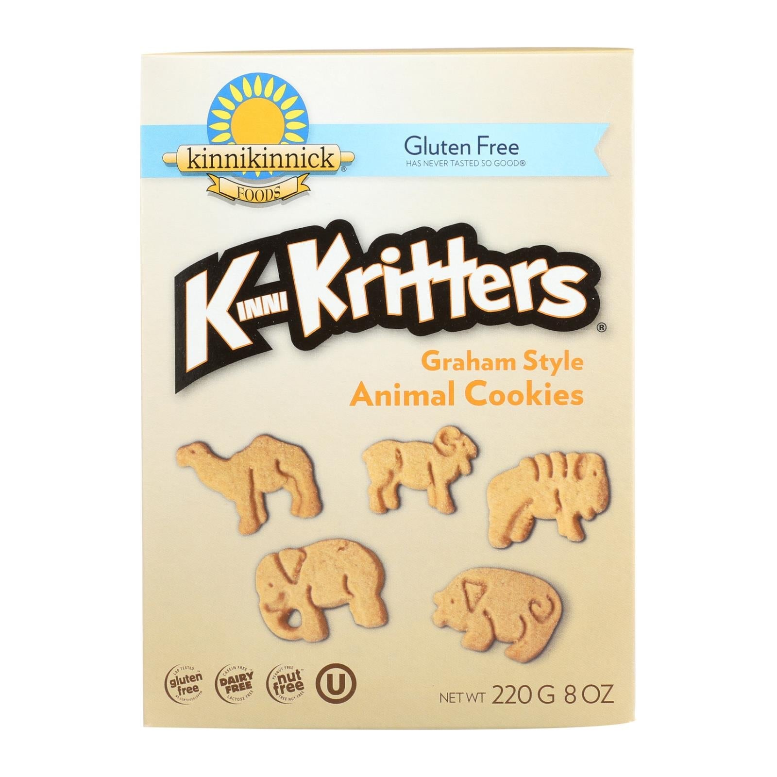 Kinnikinnick Kinnikritter Animal Cookies - Case Of 6 - 8 Oz. - Maras Green