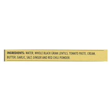 Kitchen Of India Dinner - Black Gram Lentils Curry - Dal Bukhara - 10 Oz - Case Of 6 - Maras Green