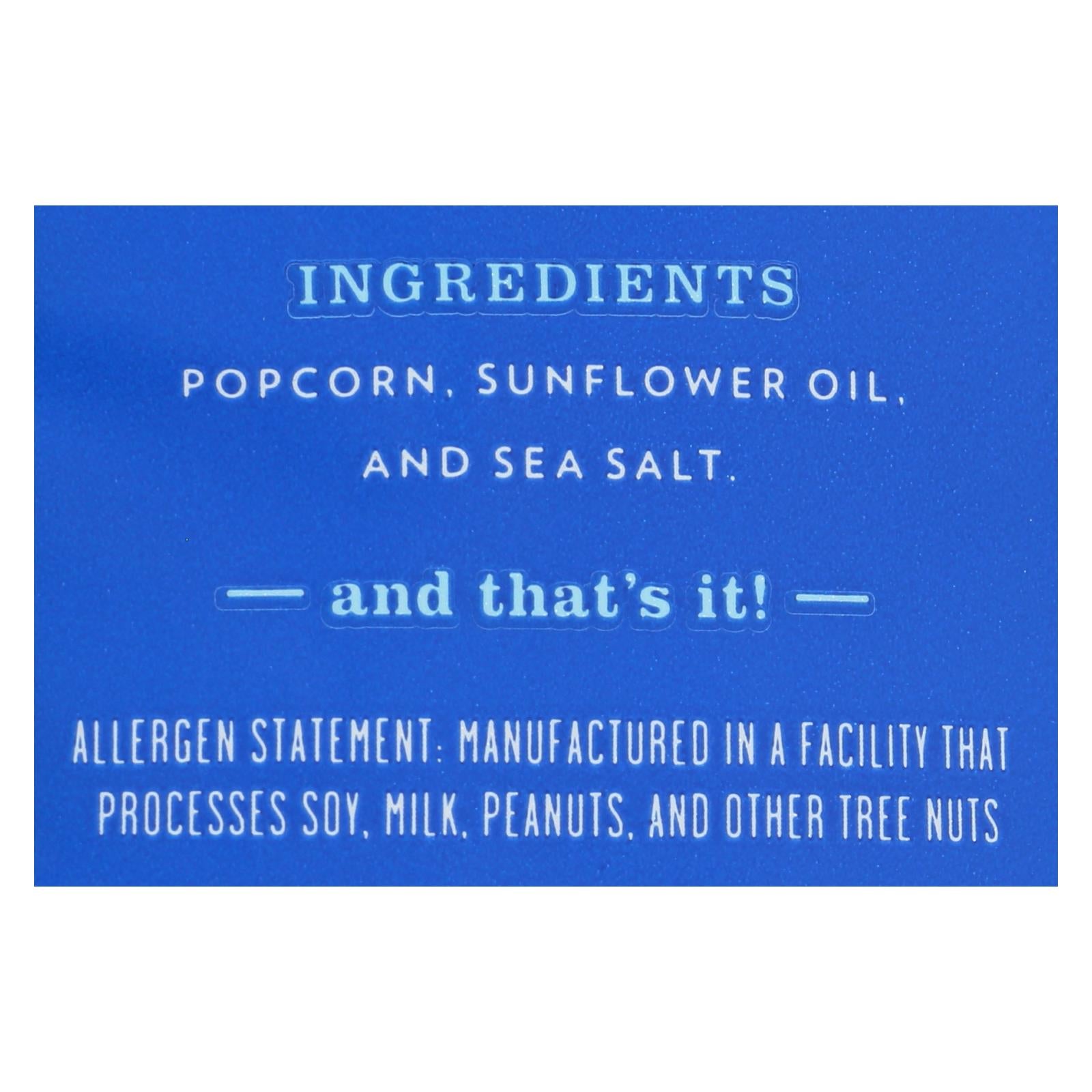 Live Love Pop - Popcorn Sea Salt - Case Of 24 - 1.0 Oz - Maras Green