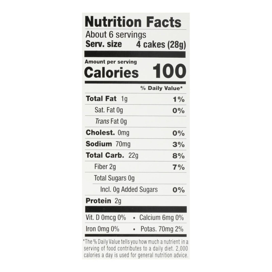 Lundberg Family Farms - Rice Ck Basil Thyme Thin - Case Of 6 - 6 Oz - Maras Green