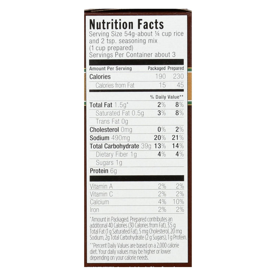 Lundberg Family Farms Risotto Alfredo - Parmesan Cheese - Case Of 6 - 5.5 Oz. - Maras Green