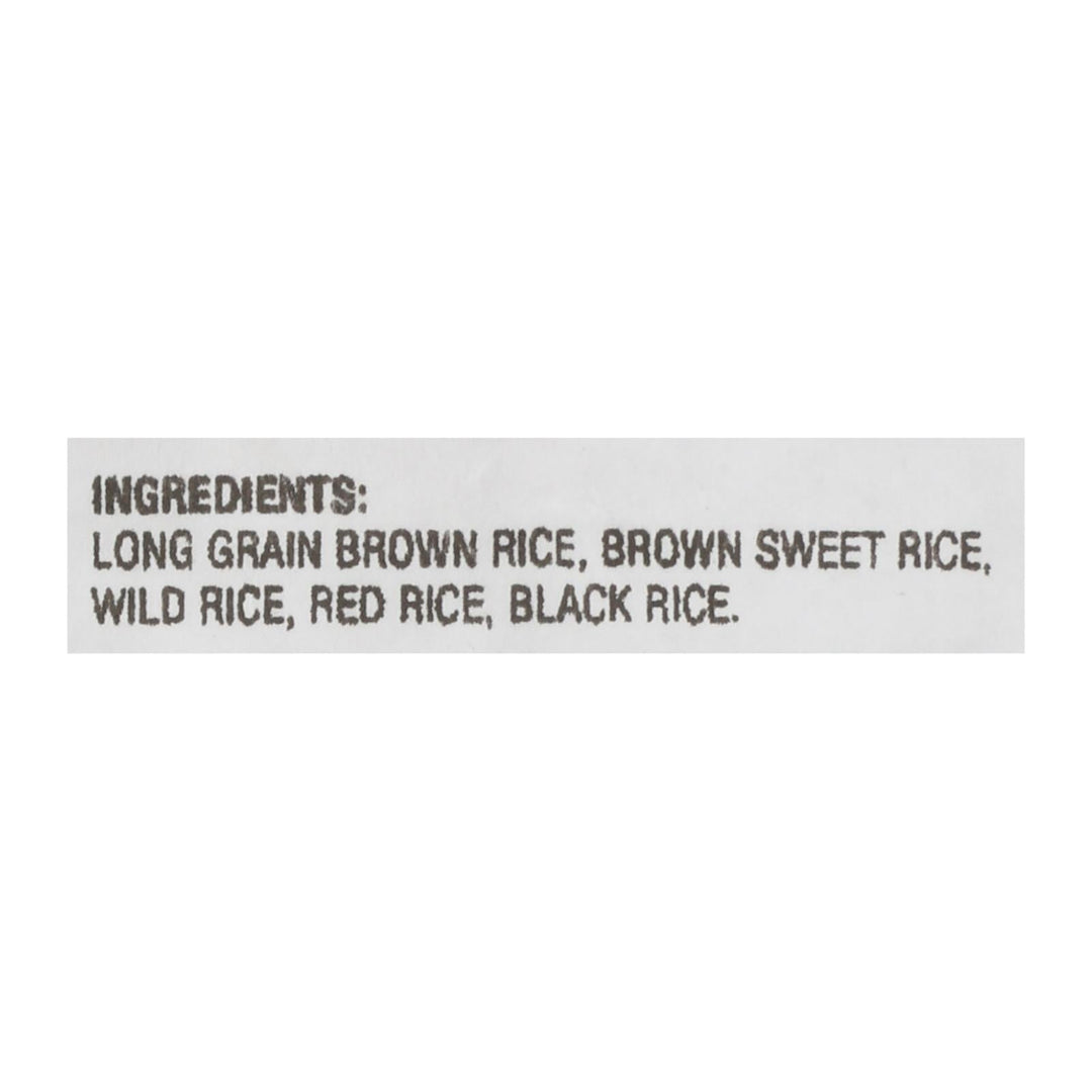 Lundberg Family Farms Wild Blend Whole Grain Brown Rice - Single Bulk Item - 25lb - Maras Green