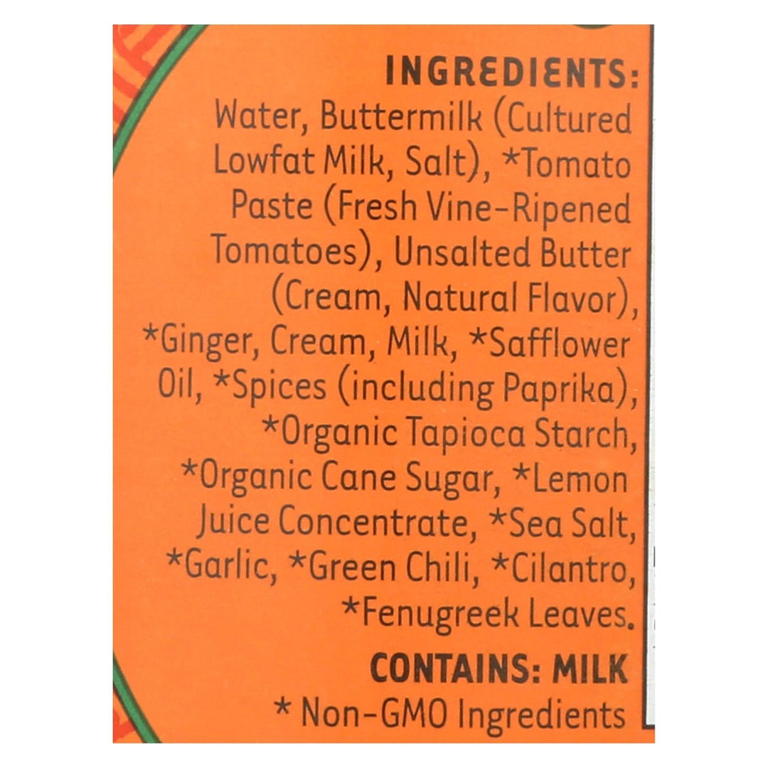 Maya Kaimal Butter Masala Simmer Sauce - Case Of 6 - 12.5 Oz. - Maras Green