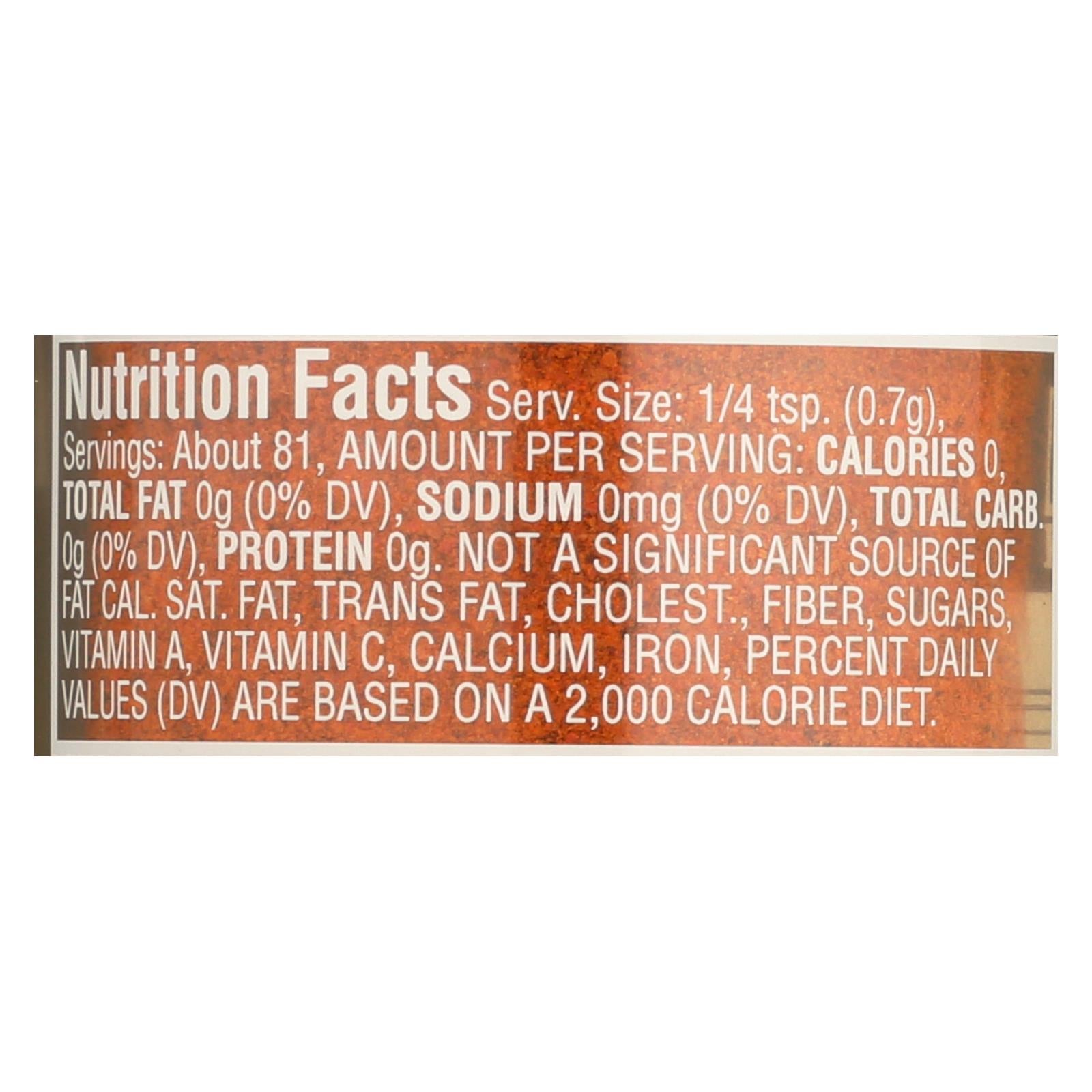 Morton And Bassett Organic Cayenne Pepper - Cayenne Pepper - Case Of 3 - 2 Oz. - Maras Green
