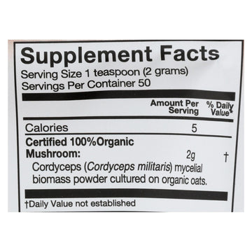 Mushroom Matrix Cordyceps Mushroom Powder - 1 Each - 3.5 Oz - Maras Green