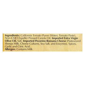Pastorelli Pizza Sauce - Case Of 12 - 8 Oz - Maras Green