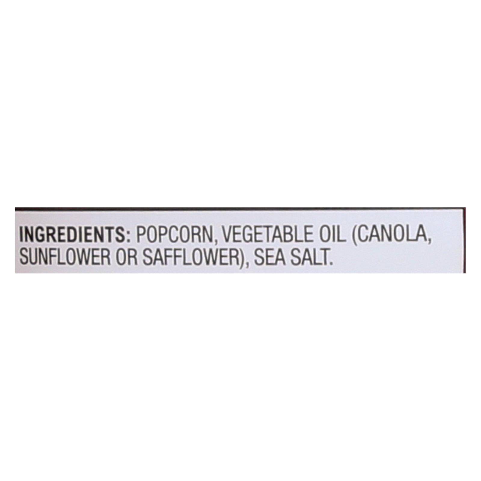 Popcorn Indiana Popcorn - Sea Salt - Case Of 12 - 4.75 Oz. - Maras Green