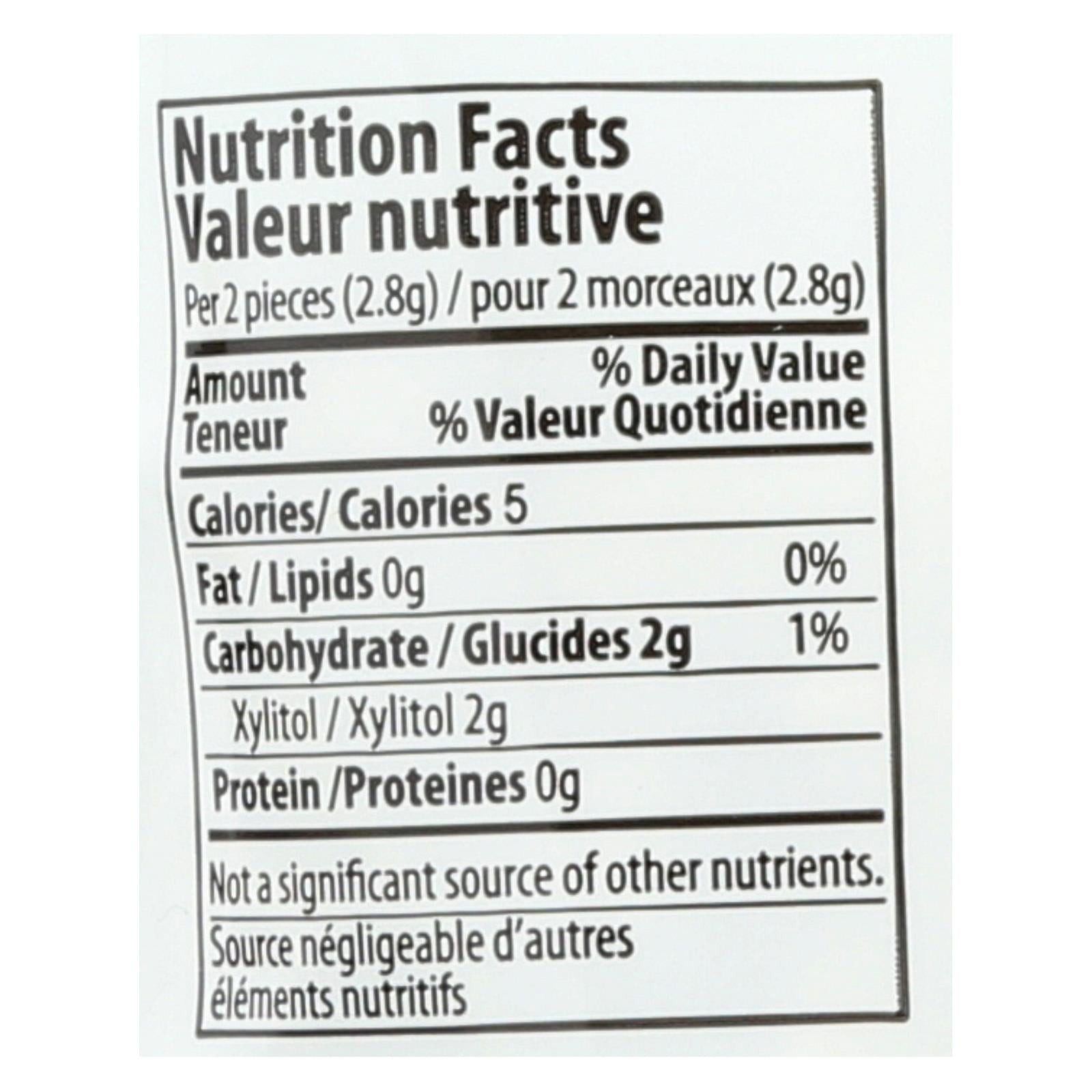 Pur Spearmint Gum - Case Of 12 - 2.72 Oz - Maras Green