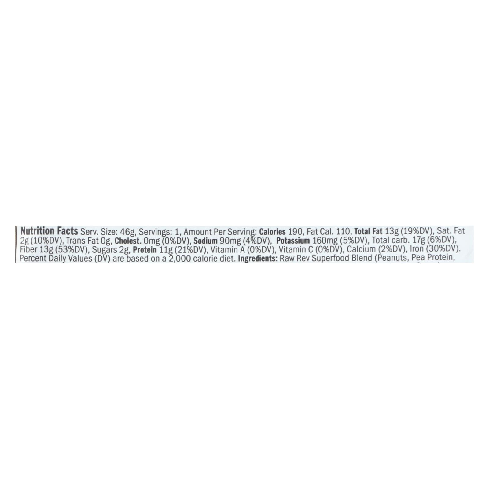 Raw Revolution Glo Crunchy Bar - Peanut Butter And Sea Salt - Case Of 12 - 1.6 Oz. - Maras Green