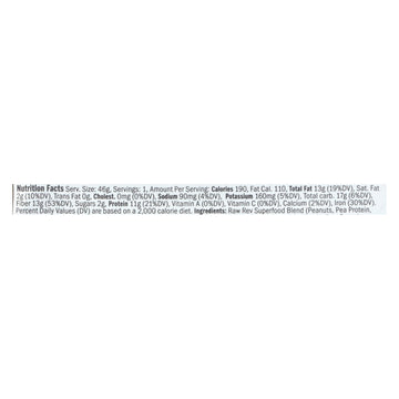 Raw Revolution Glo Crunchy Bar - Peanut Butter And Sea Salt - Case Of 12 - 1.6 Oz. - Maras Green