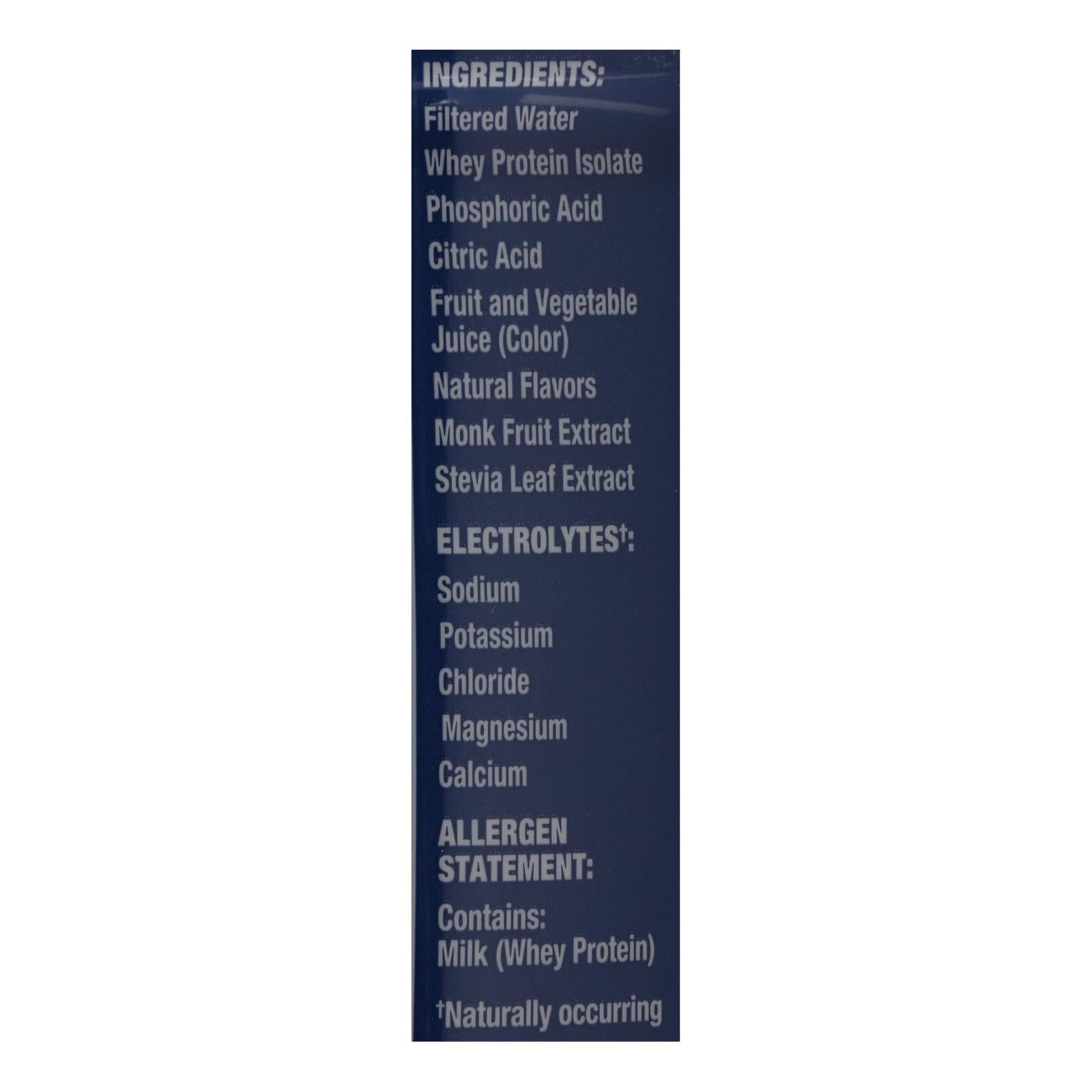 Ready - Water Protein Blueberry - Case Of 12 - 16.9 Fz - Maras Green