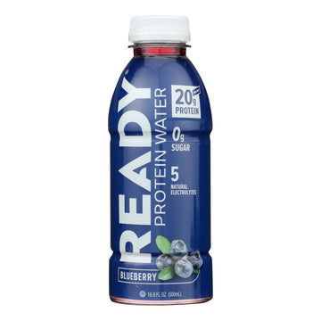 Ready - Water Protein Blueberry - Case Of 12 - 16.9 Fz - Maras Green