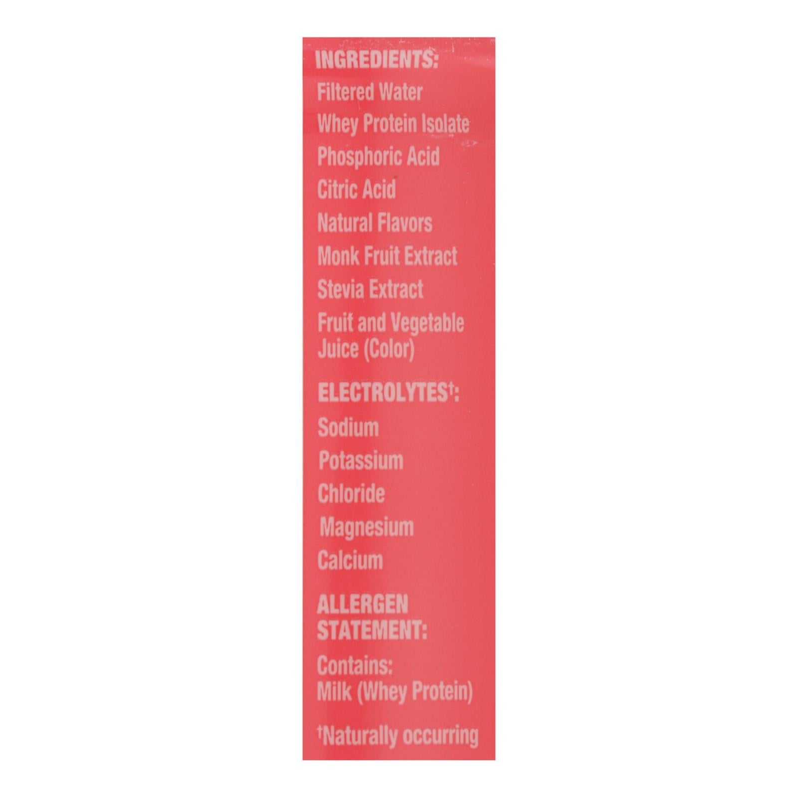 Ready - Water Protein Pink Grapefruit - Case Of 12 - 16.9 Fz - Maras Green