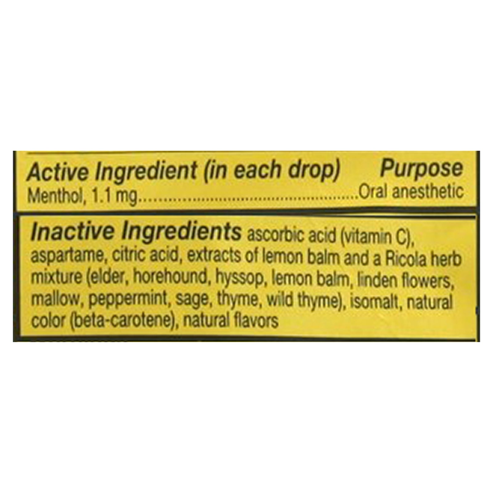 Ricola - Cough Drop Sugar Free Lemon Mint - Case Of 6 - 45 Ct - Maras Green