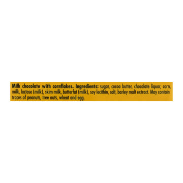Ritter Sport Chocolate Bar - Milk Chocolate - Corn Flakes - 3.5 Oz Bars - Case Of 10 - Maras Green