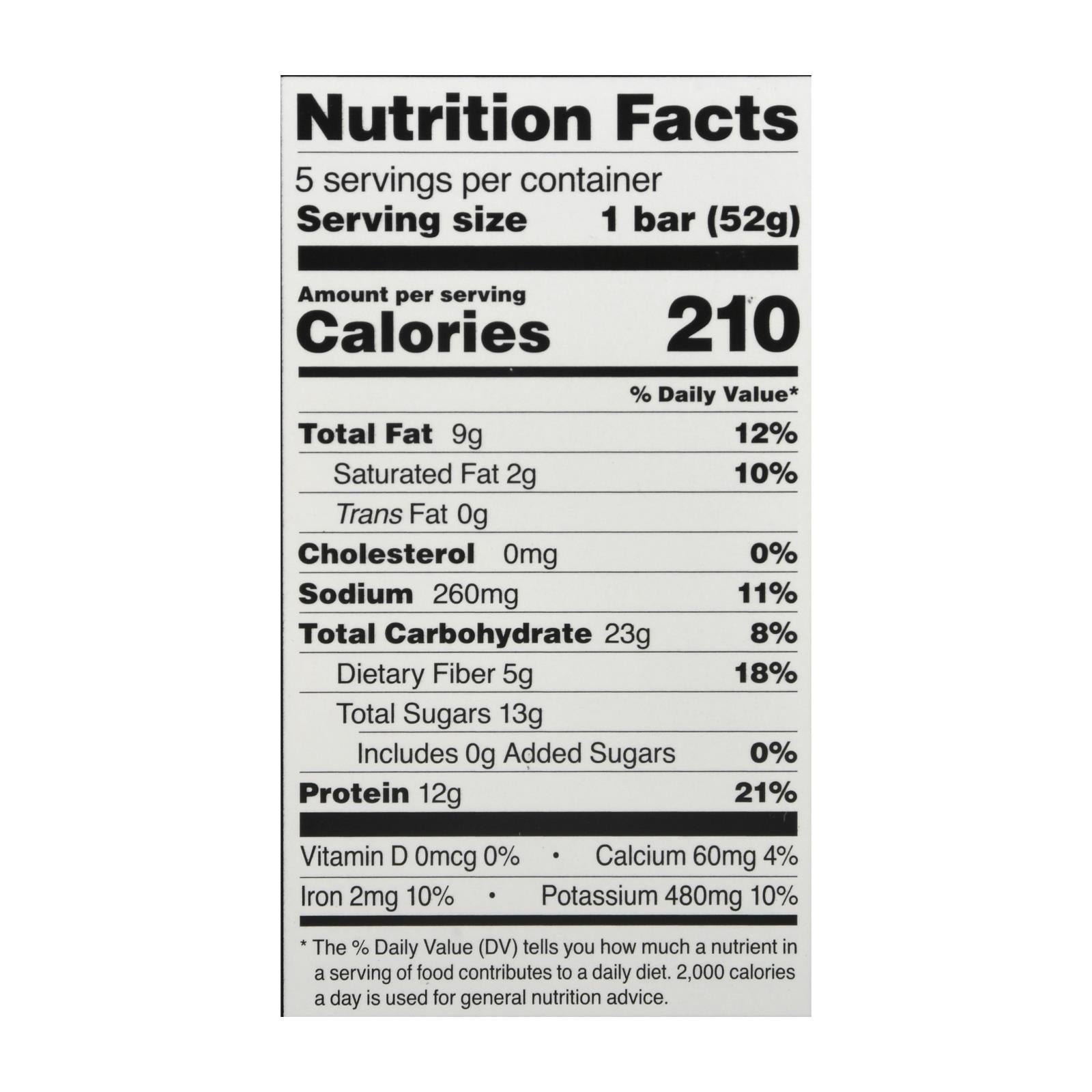 Rxbar - Protein Bar Chocolate Sea Salt - Case Of 6 - 5/1.83oz - Maras Green