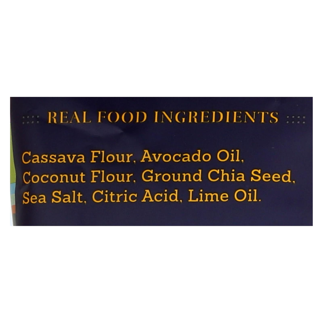 Siete Tortilla Chip - Lime - Case Of 12 - 5 Oz - Maras Green