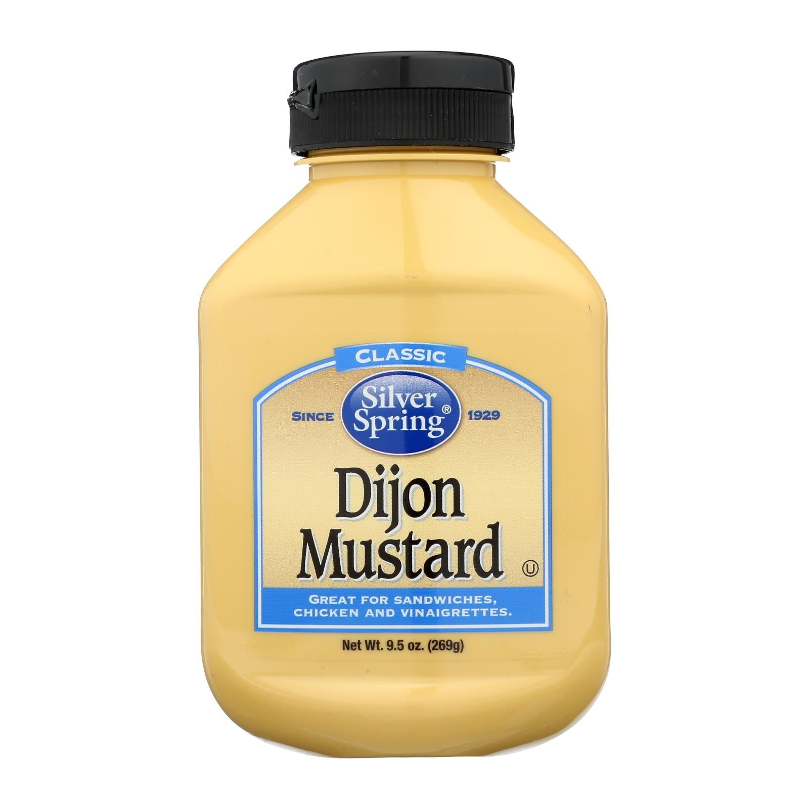 Silver Spring Mustard - Dijon - Squeeze - Case Of 9 - 9.5 Oz - Maras Green
