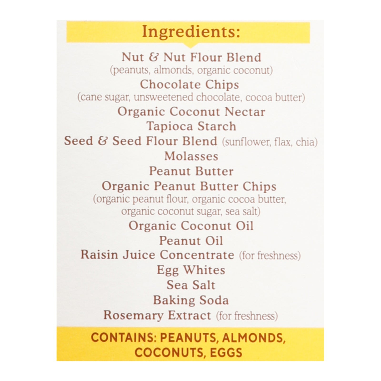 Simple Mills - Bar Sft Baked Peanut Butter Chocolate Chip - Case Of 6 - 5.99 Oz - Maras Green