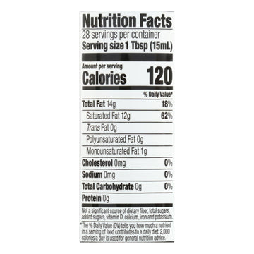 Spectrum Naturals Organic Refined Coconut Oil - Case Of 12 - 14 Fl Oz. - Maras Green