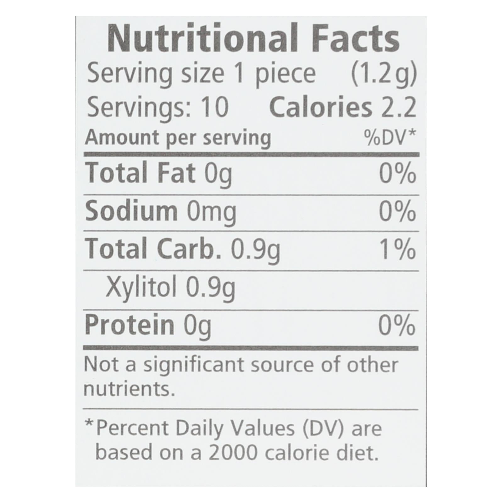 Spry Xylitol Gems - Cinnamon - Case Of 20 - 10 Count - Maras Green