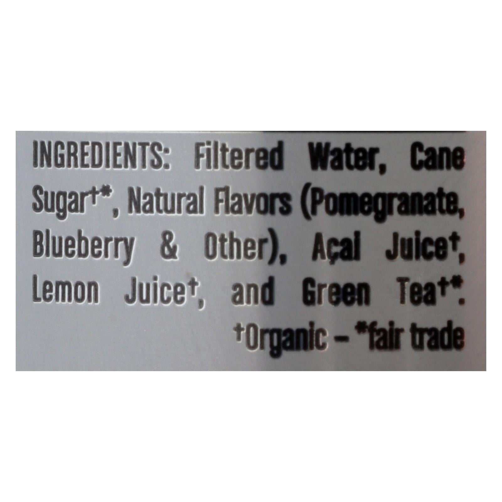 Steaz Lightly Sweetened Green Tea - Blueberry Pomegranate - Case Of 12 - 16 Fl Oz. - Maras Green
