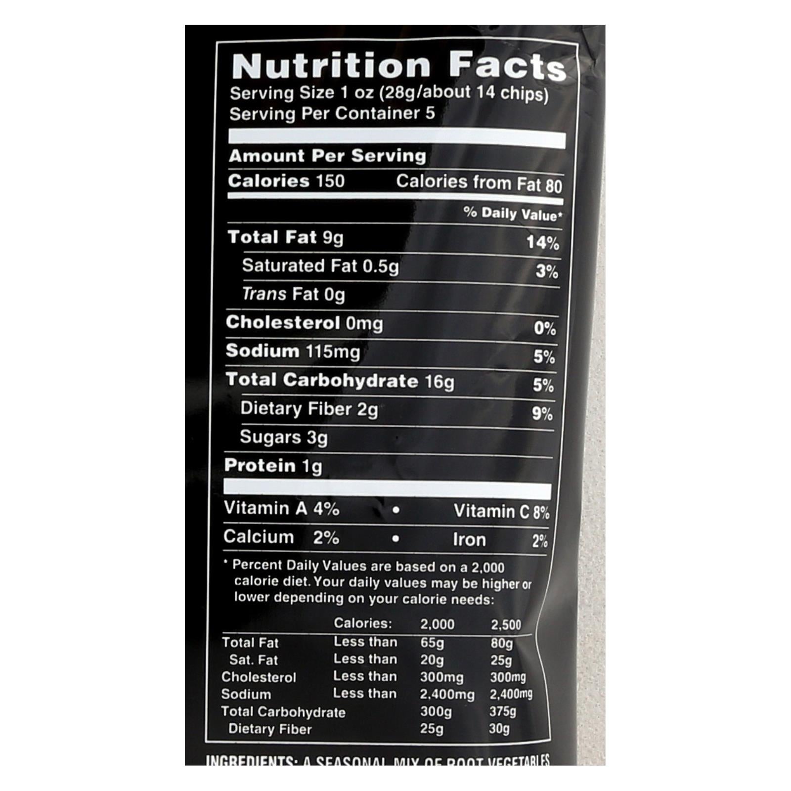 Terra Chips Exotic Vegetable Chips - Original - Case Of 12 - 5 Oz. - Maras Green