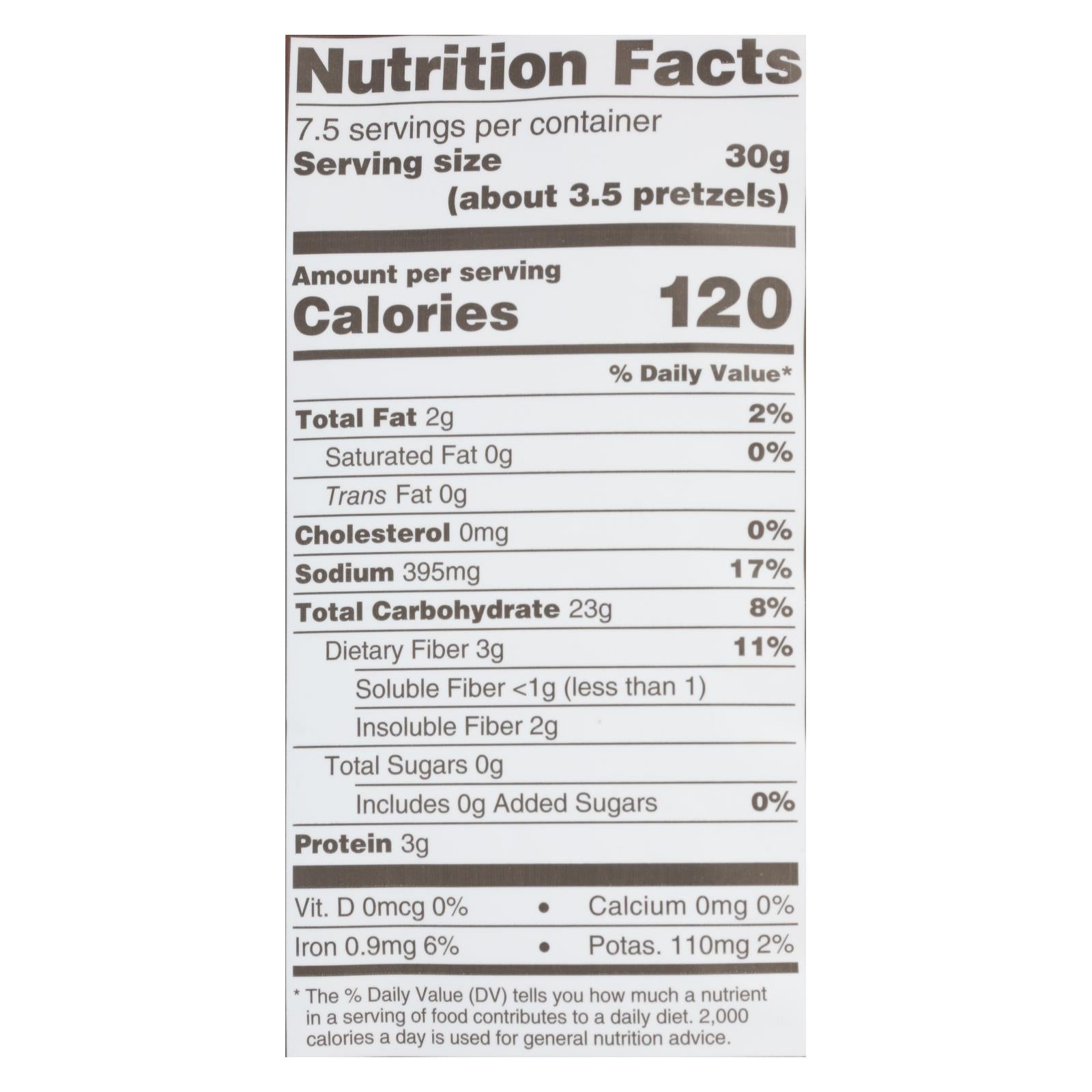 Unique Pretzels - Sprouted Grain Pretzels - Case Of 12 - 8 Oz. - Maras Green