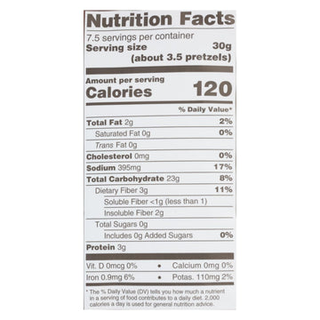 Unique Pretzels - Sprouted Grain Pretzels - Case Of 12 - 8 Oz. - Maras Green