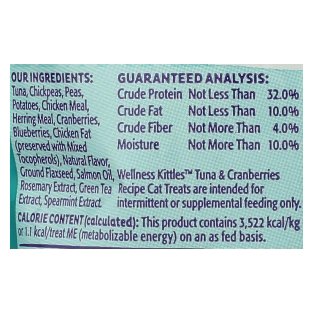 Wellness Pet Products Cat Treat - Kittles - Tuna & Cranberry - Case Of 14 - 2 Oz - Maras Green